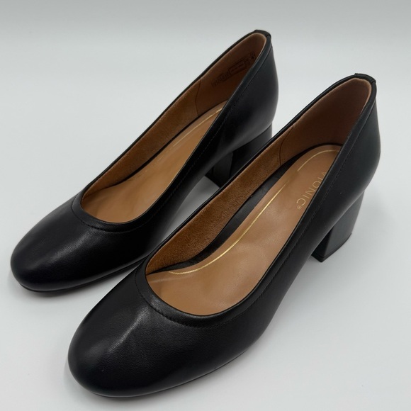 Vionic Women’s Carmel Black Leather Heels 9 NWOT - Picture 8 of 13